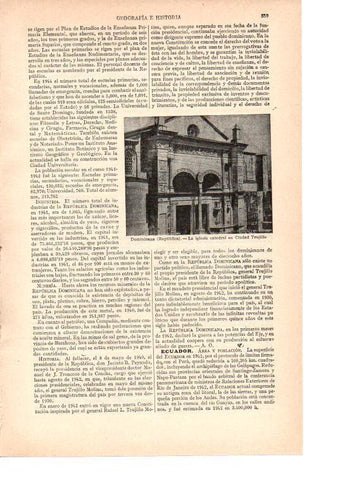 LAMINA ESPASA 38471: Catedral de Ciudad Trujillo en Republica Dominicana