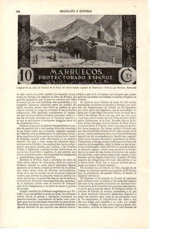 LAMINA ESPASA 38480: Sello de correos del Protectorado Español de Marruecos