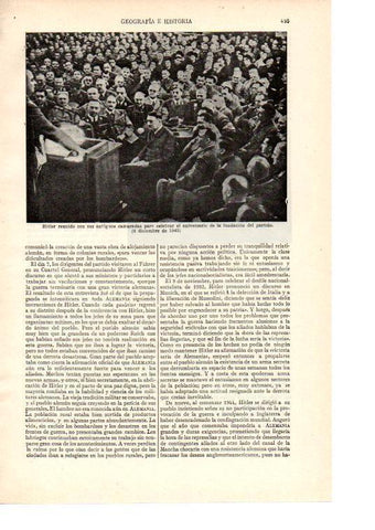 LAMINA ESPASA 38430: Hitler en el aniversario de la fundacion del partido en 1942