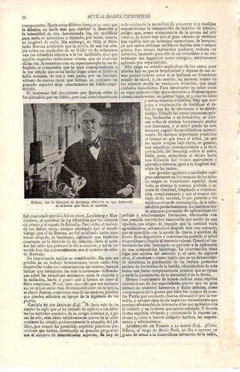 LAMINA ESPASA 38393: Edison con la lampara de descarga electrica
