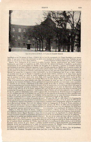 LAMINA ESPASA 38389: Casa de las Siervas de Maria en Madrid