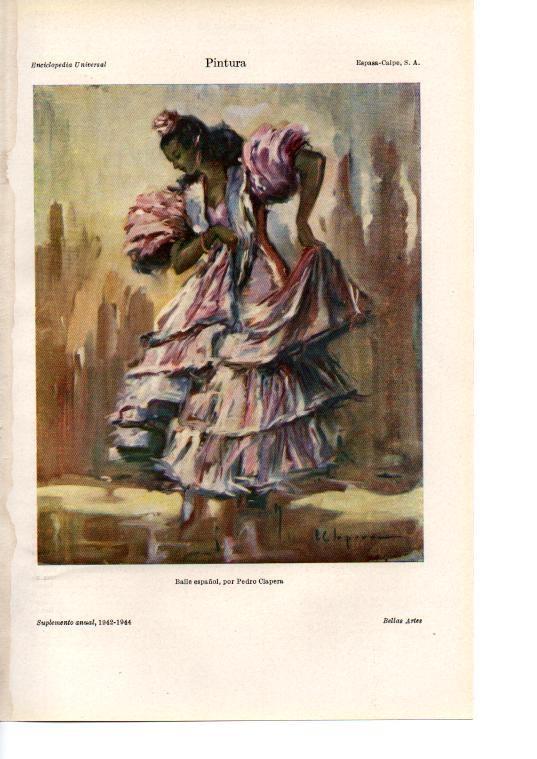 LAMINA ESPASA 38420: Baile español, por Pedro Chapera