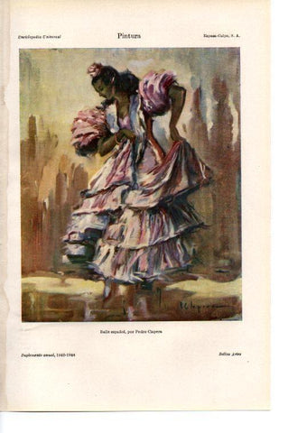LAMINA ESPASA 38420: Baile español, por Pedro Chapera