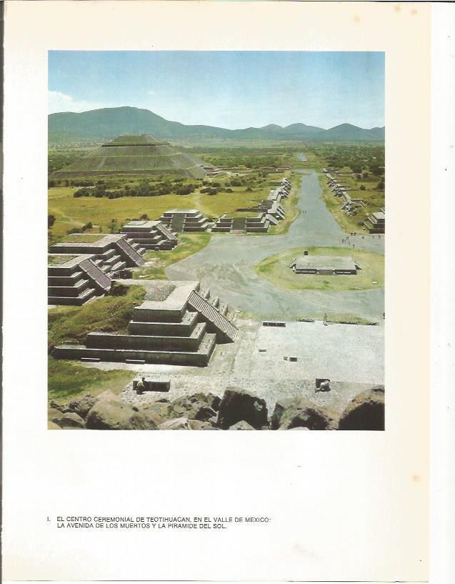 LAMINA 27336: Avenida de los Muertos y piramide del Sol en Teotihuacan, Mexico