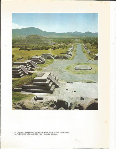 LAMINA 27336: Avenida de los Muertos y piramide del Sol en Teotihuacan, Mexico