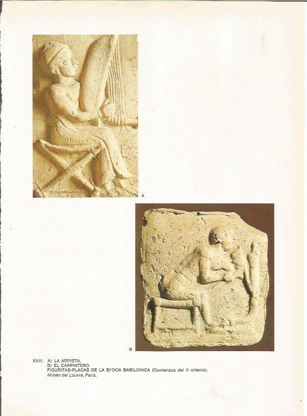 LAMINA 27637: La arpista y el carpintero, placas de terracota babilonicas, Irak