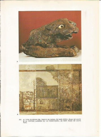 LAMINA 27635: Leon del templo de Dagan en Mari, Siria