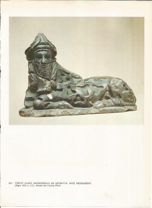 LAMINA 27632: Toro androcefalo neosumerio, Irak