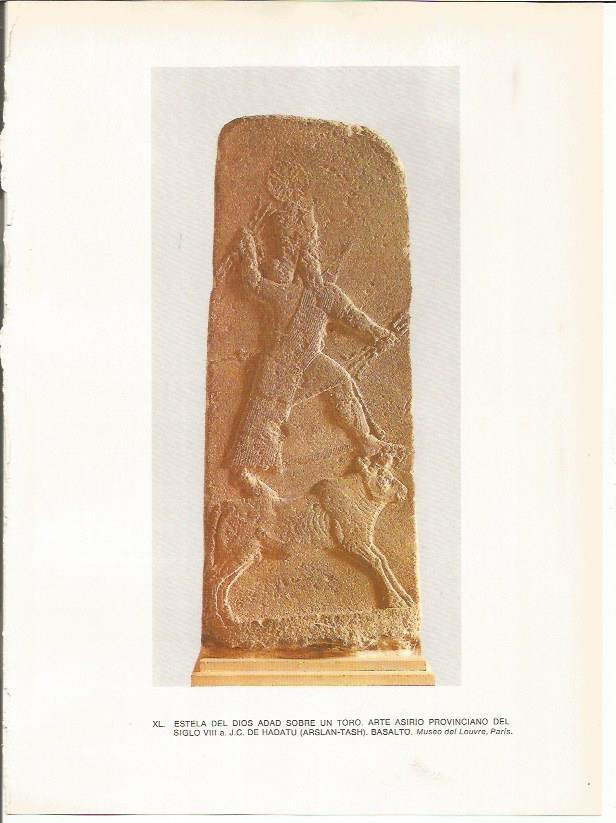 LAMINA 27659: Estela asiria del dios Adad