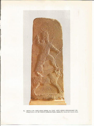 LAMINA 27659: Estela asiria del dios Adad