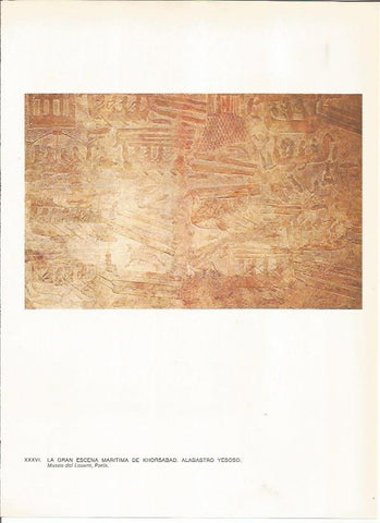 LAMINA 27655: Relieve maritimo de Jorsabad, Irak
