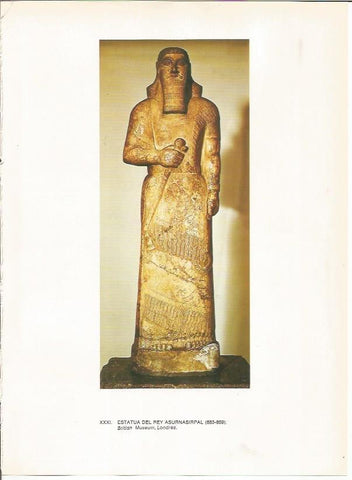 LAMINA 27650: Estatua del rey Asurbanipal