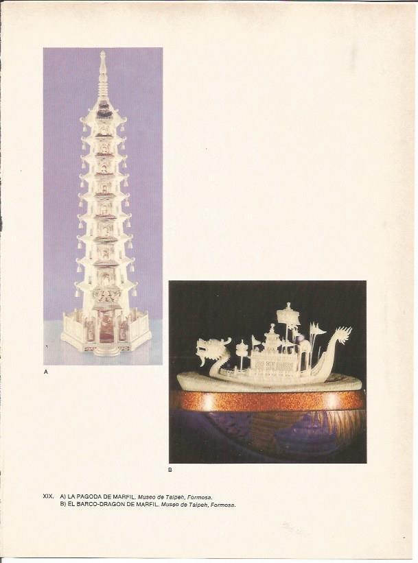 LAMINA 27581: Pagoda de marfil y barco-dragon