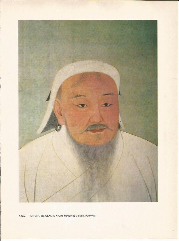LAMINA 27597: Retrato de Gengis Khan