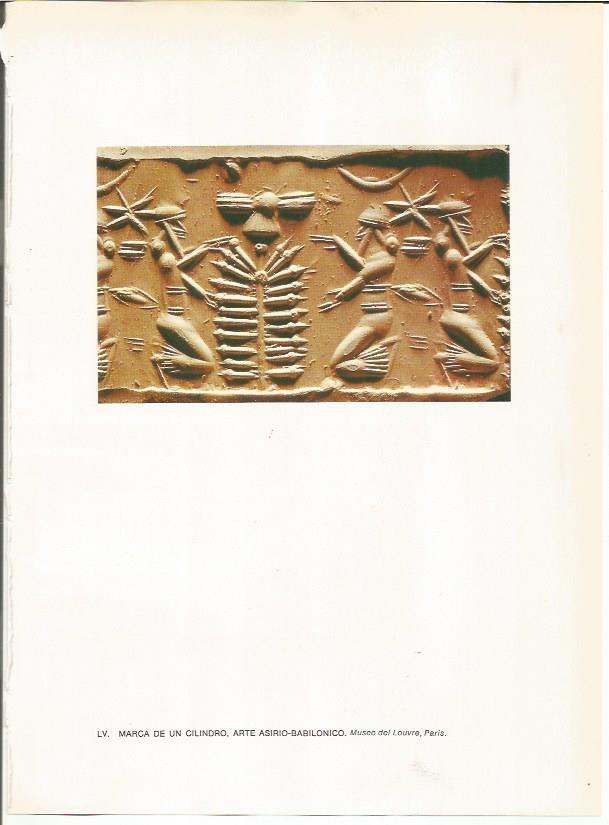 LAMINA 27674: Marca de un sello cilindro de Mesopotamia