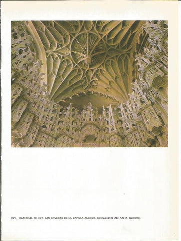LAMINA 27758: Bovedas de la catedral de Ely, Reino Unido
