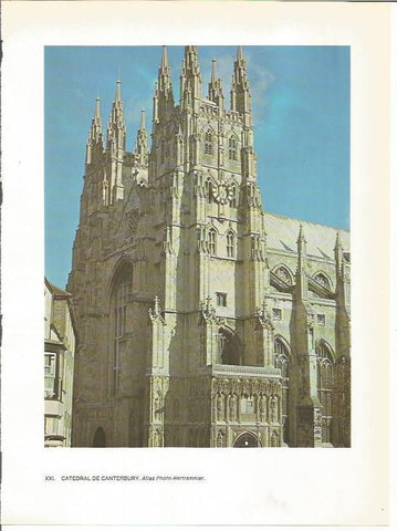 LAMINA 27754: Catedral de Canterbury, Inglaterra