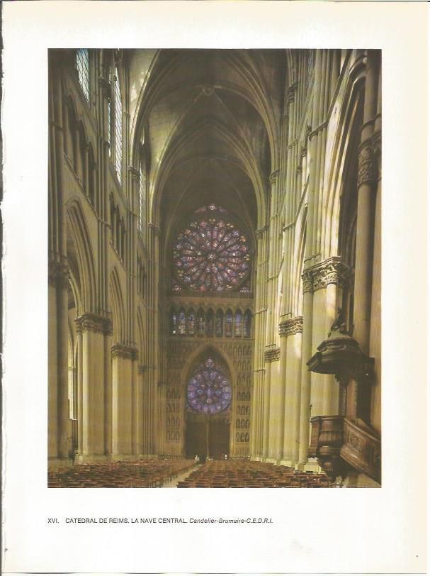 LAMINA 27749: Nave central de la catedral de Reims, Francia