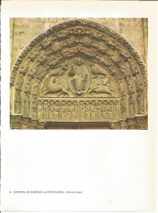 LAMINA 27743: Portada Real de la catedral de Chartres, Francia