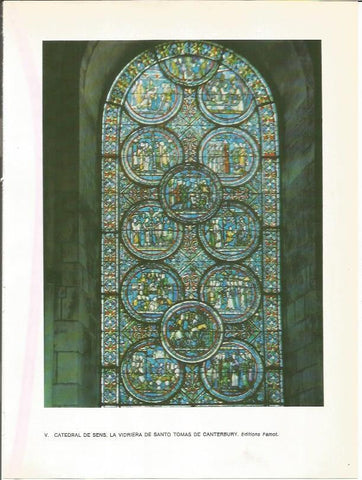 LAMINA 27738: Vidriera de la catedral de Sens, Francia