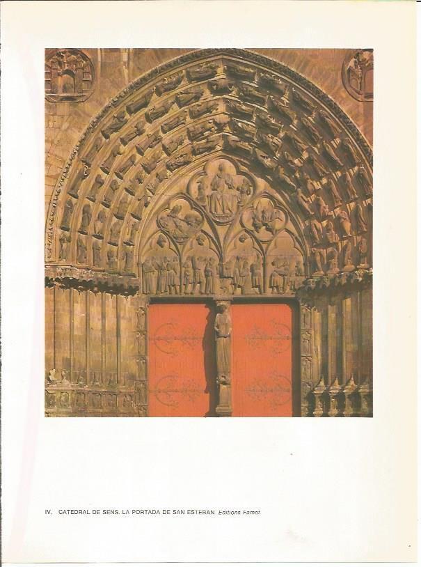 LAMINA 27737: Portada de San Esteban de la catedral de Sens, Francia