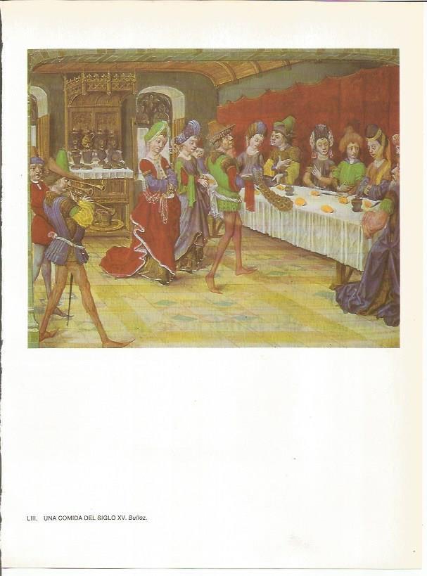 LAMINA 27786: Una comida del siglo XV, anonimo