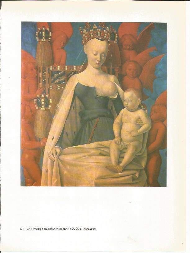 LAMINA 27785: La Virgen y el Niño, por Jean Fouquet