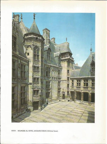 LAMINA 27769: Hotel Jacques Coeur en Bourges, Francia