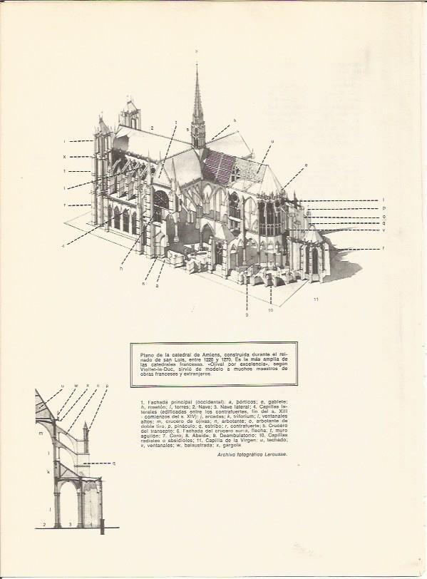 LAMINA 27733: Plano de la catedral de Amiens, Francia