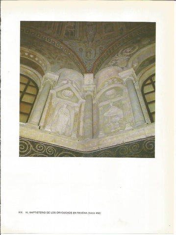 LAMINA 27695: Interior del baptisterio de los Ortodoxos en Ravena, Italia