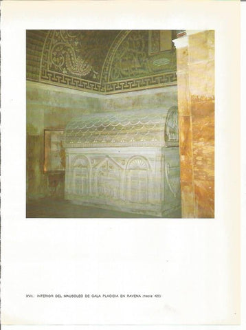 LAMINA 27693: Interior del mausoleo de Gala Placidia en Ravena, Italia