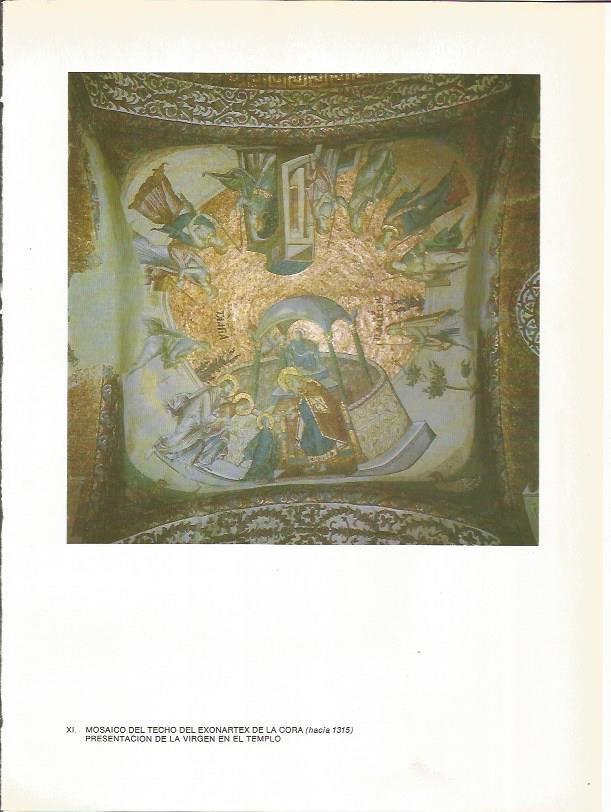 LAMINA 27687: Mosaico del techo del exonartex de la Chora, Estambul