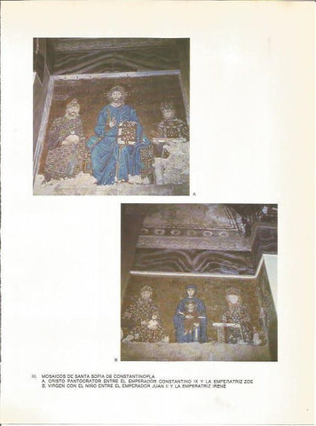 LAMINA 27679: Mosaicos bizantinos en Santa Sofia de Estambul