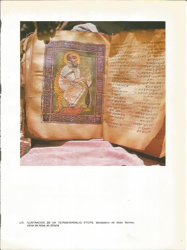 LAMINA 27729: Ilustracion de un tetraevangelio de Etiopia