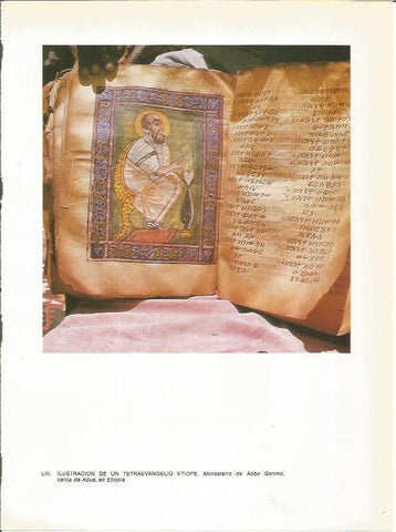 LAMINA 27729: Ilustracion de un tetraevangelio de Etiopia