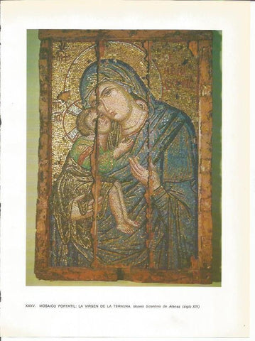LAMINA 27711: Mosaico de La Virgen de la Tenura, Atenas