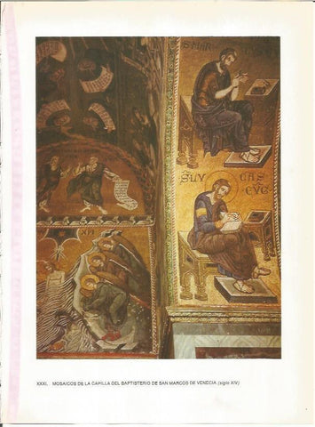 LAMINA 27707: Mosaicos de la capilla del baptisterio de San Marcos de Venecia, Italia