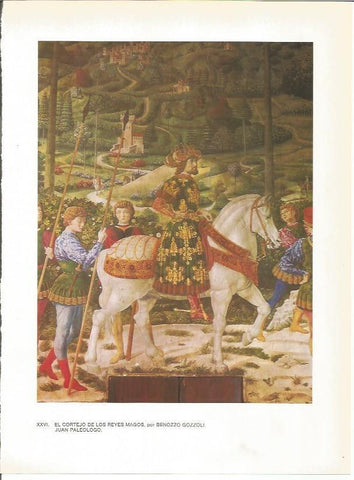 LAMINA 27417: Juan Paleologo, por B. Gozzoli
