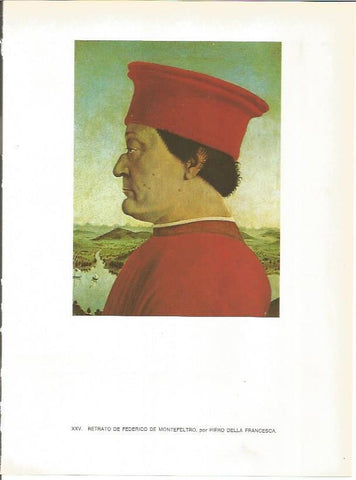 LAMINA 27416: Retrato de Federico de Montefeltro, por Piero della Francesca