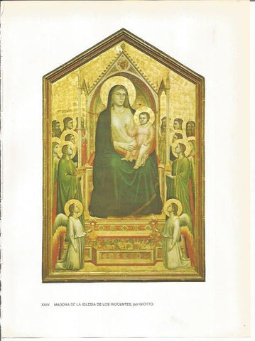 LAMINA 27415: Madona de la iglesia de los Inocentes, por Giotto