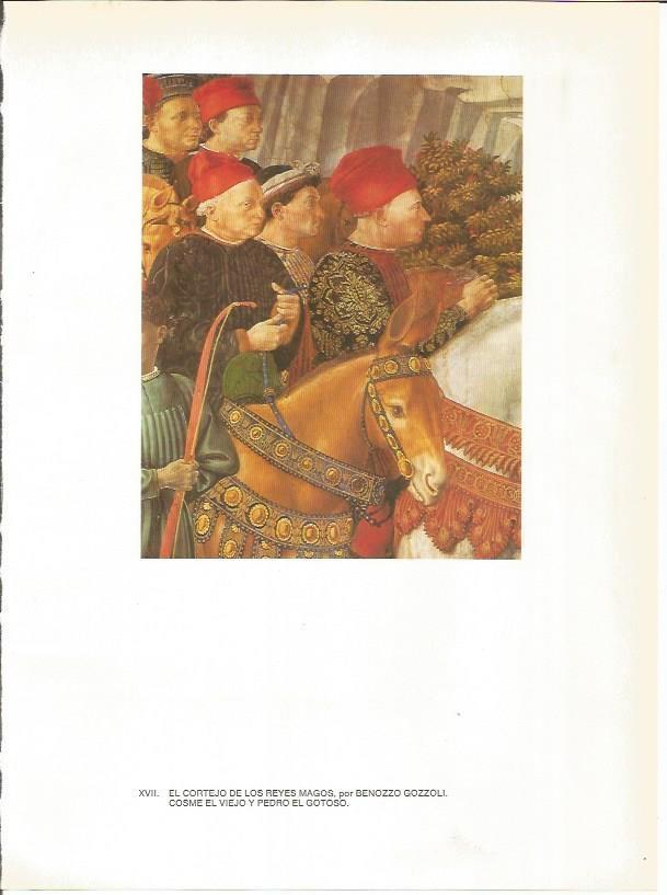 LAMINA 27408: Cortejo de los Reyes Magos, por B. Gozzoli