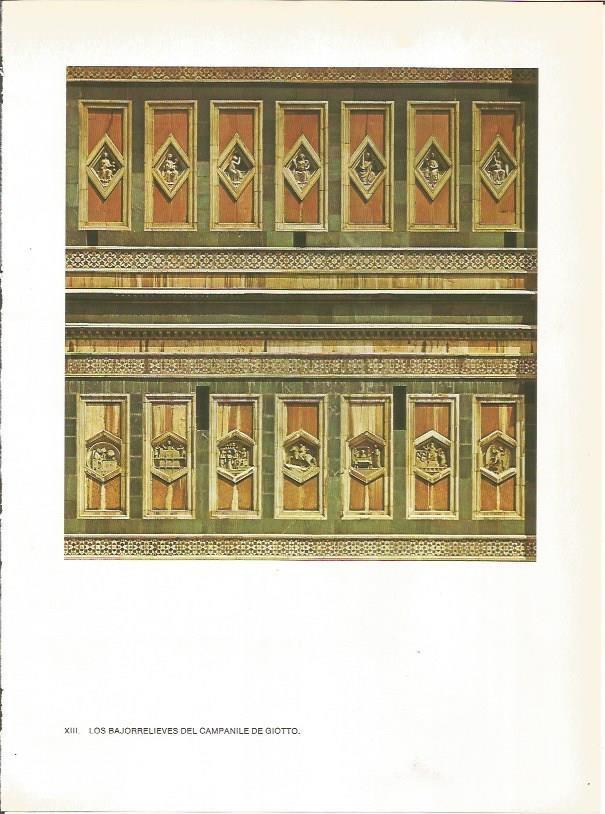 LAMINA 27404: Bajorrelieves del Campanile de Giotto, Florencia
