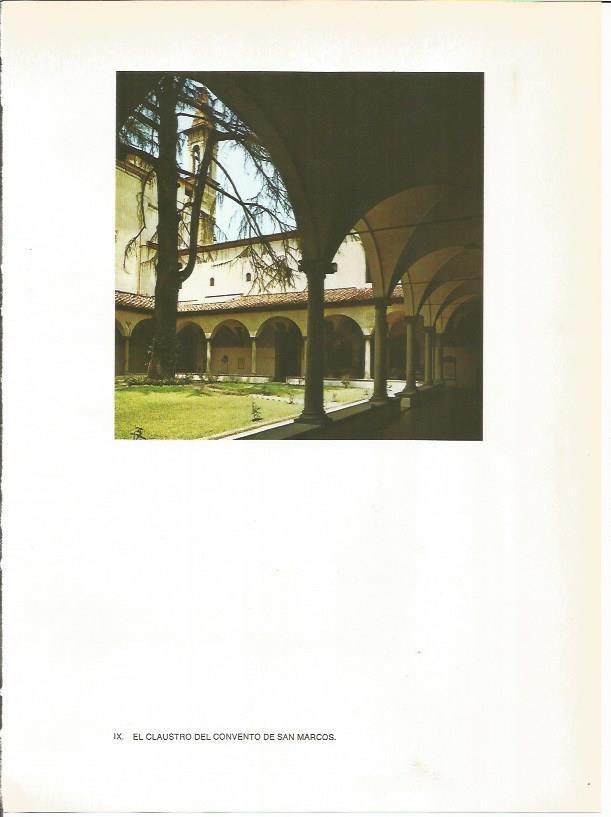 LAMINA 27400: Claustro del Convento de San Marcos, Florencia