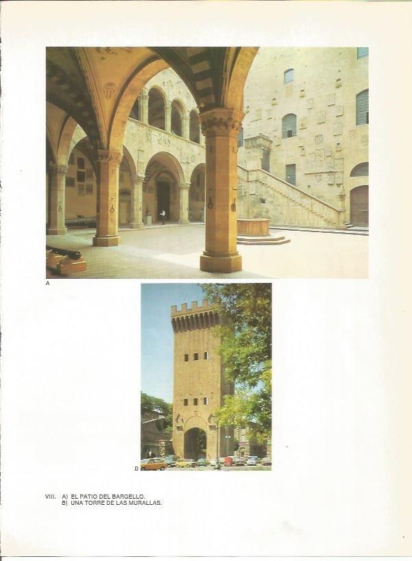 LAMINA 27399: Patio del Bargello y torre de las murallas de Florencia