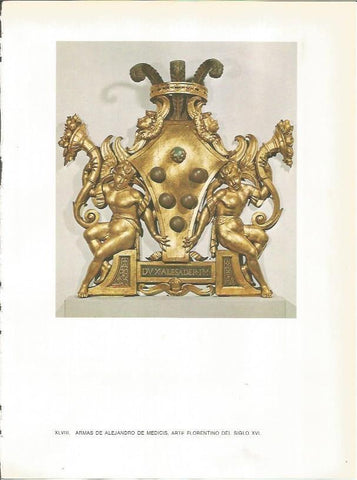 LAMINA 27439: Armas de Alejandro de Medicis
