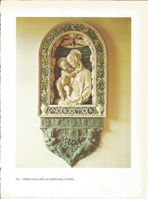 LAMINA 27436: Virgen con el Niño, por Andrea della Robbia