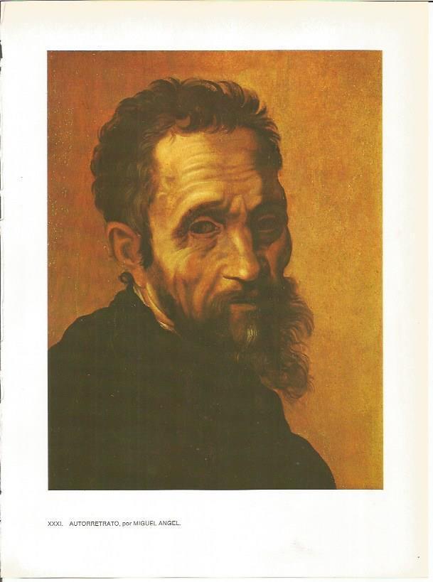 LAMINA 27422: Autorretrato de Miguel Angel