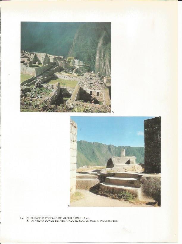LAMINA 27390: Barrio profano y piedra del Sol del Machu Picchu, Peru
