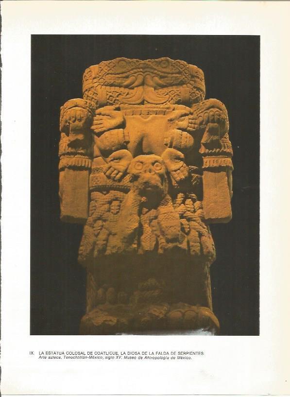 LAMINA 27344: Estatua de la diosa Coatlicue