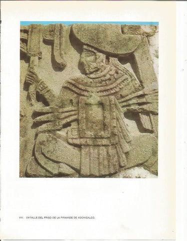 LAMINA 27343: Detalle del friso de la Piramide de Xochicalco de Morelos, Mexico